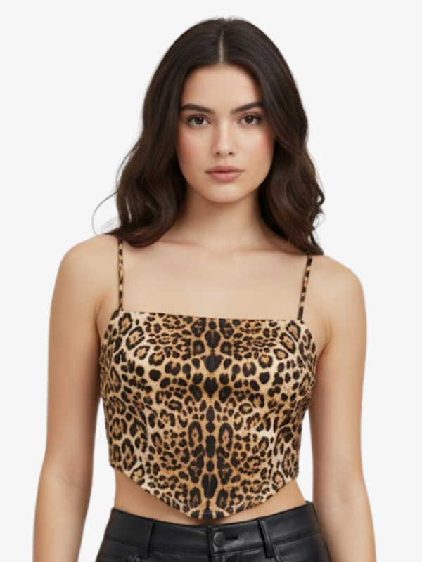 Y2K LEOPARD VEST TOP