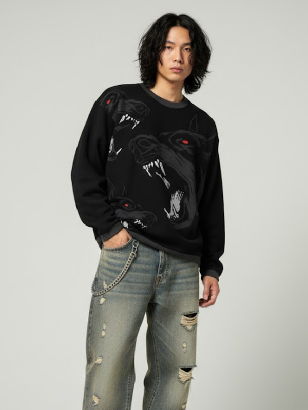 GOTHIC WOLF SWEATER
