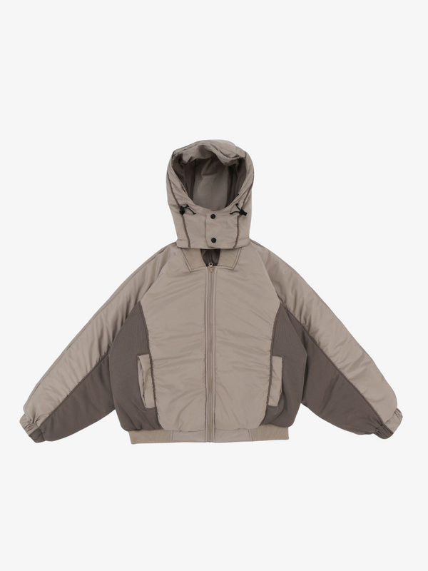 DOUBLE ZIP THICK COTTON COAT