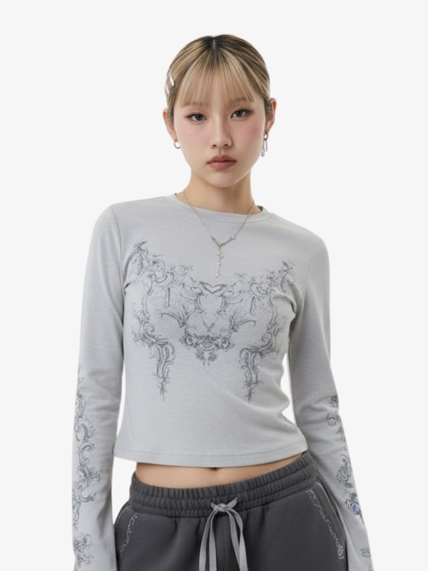 WOMEN'S GOTH METALLIC PULLOVER