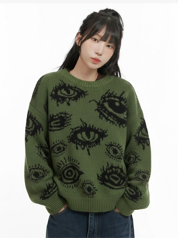 EYE PATTERN SWEATER