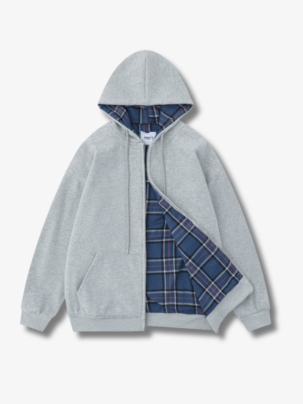 REVERSIBLE PLAID HOODIE