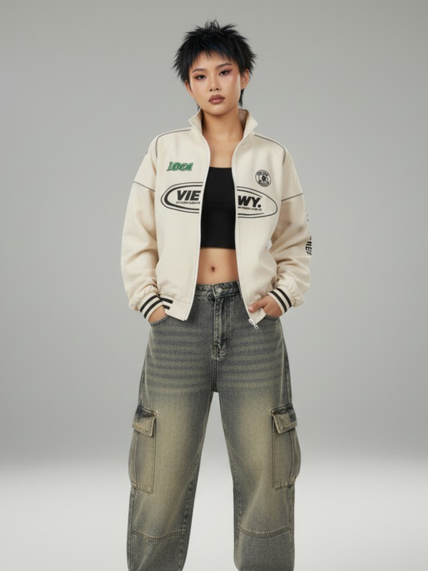 BASIC COSMO ZIPPER JACKET