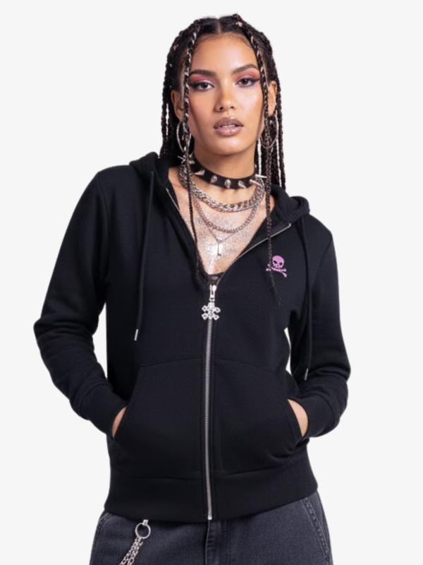 GOTHIC FUR HOODED JACKET