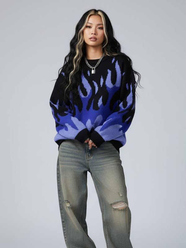 FLAME KNITTED SWEATER