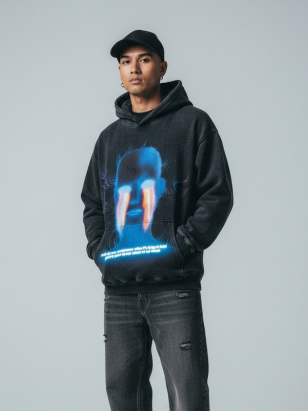 RAINBOW ACID EYE HOODIE