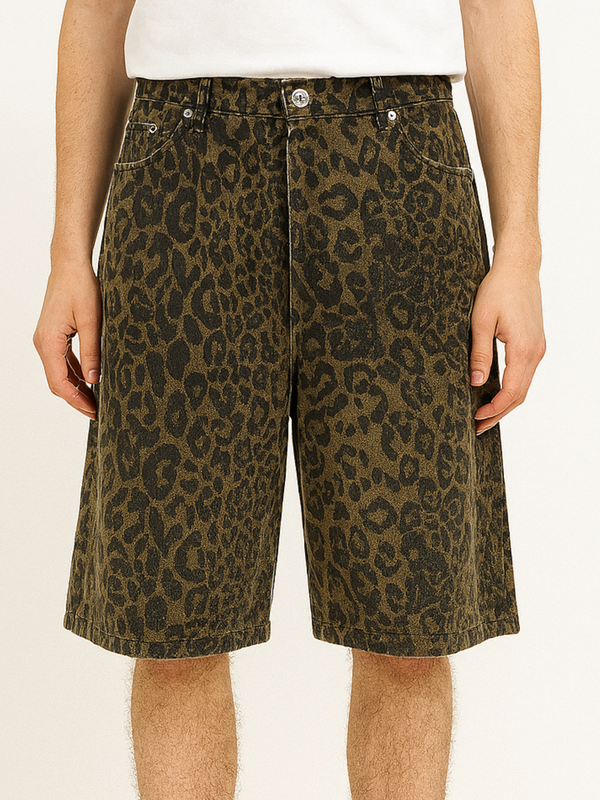 LEOPARD PRINT JORTS
