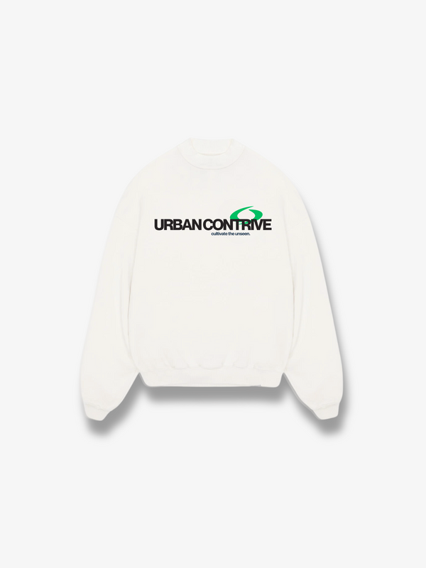 WHITE IDENTITY SWEATER