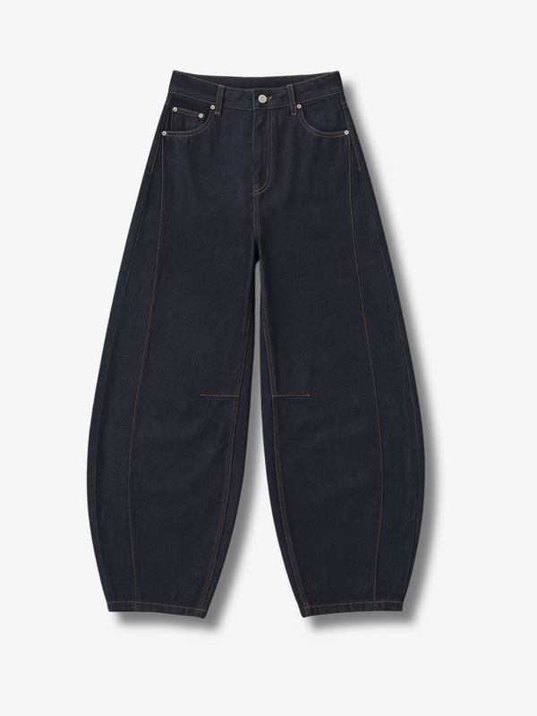 WIDE LEG DARK WASH JEANS