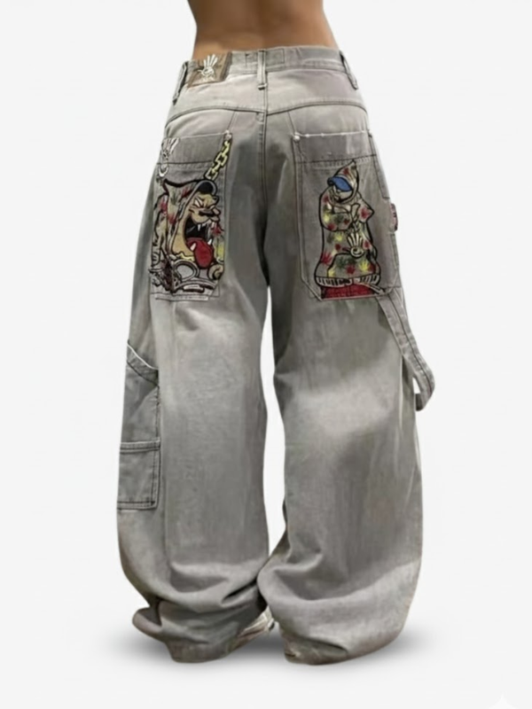 WIDE LEG STREET DESIGNER JEANS