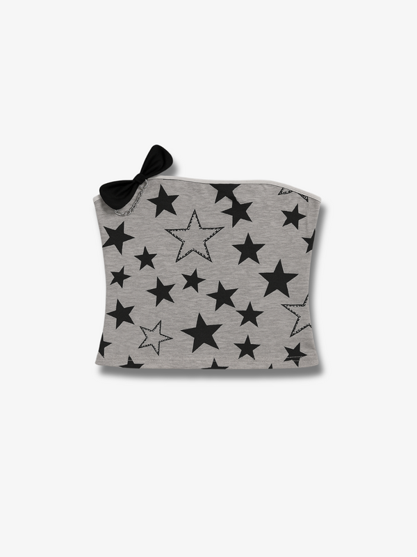 WOMEN'S STAR PRINT TUBE TOP