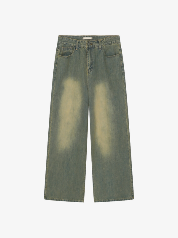 UC Brown Washed Loose Jeans