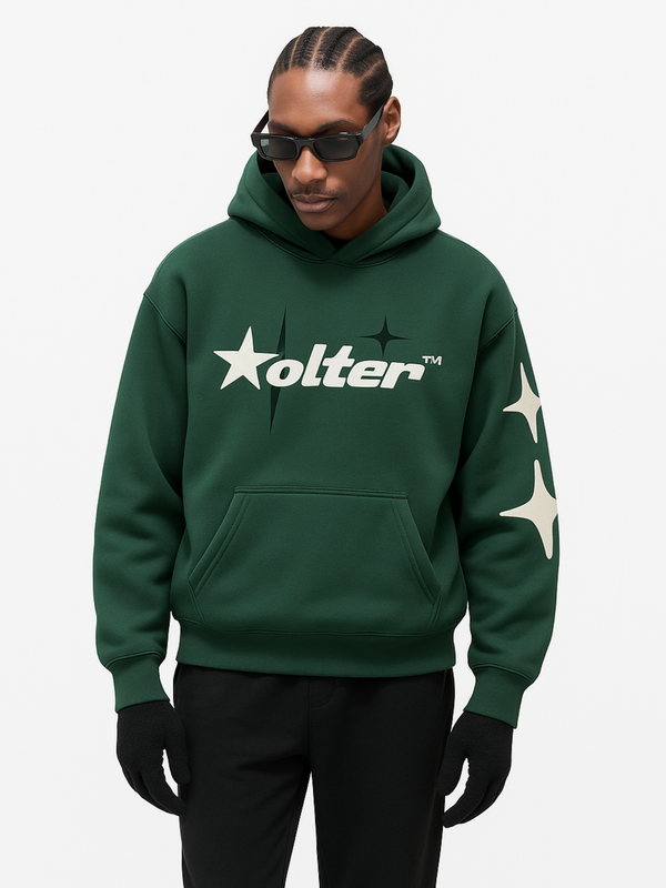 STAR PUFF PRINT HOODIE