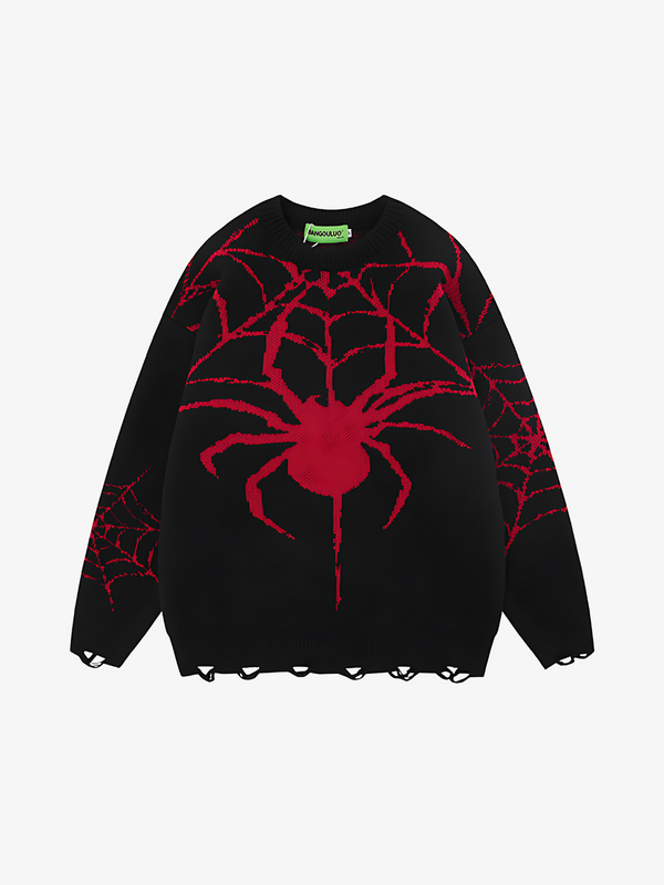 UC SPIDER CONTRAST KNITTED SWEATER