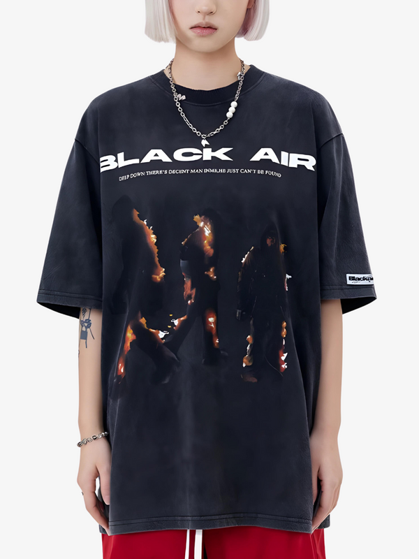 BLACK AIR GRAPHIC T-SHIRT
