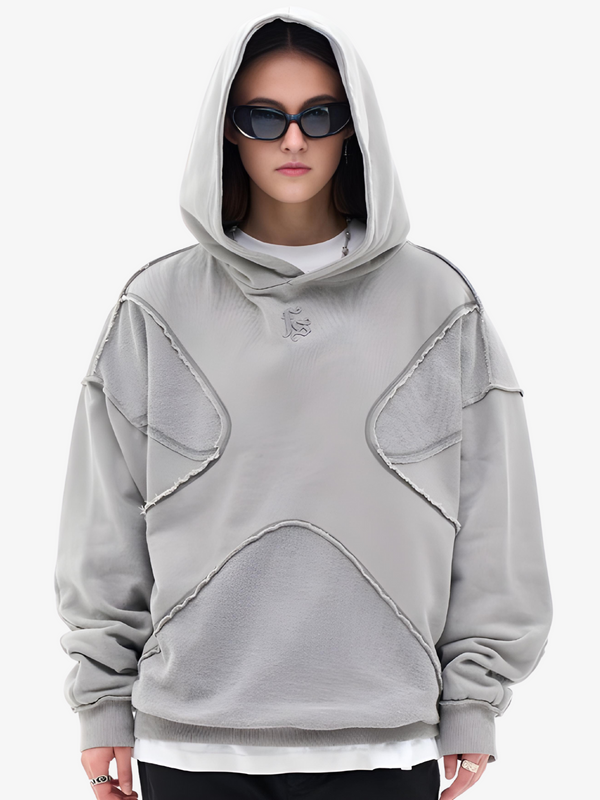 CROSS PATTERN HOODIE
