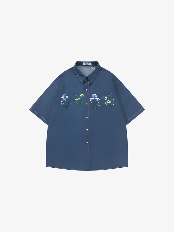 VINTAGE FLORAL EMBROIDERED T-SHIRT