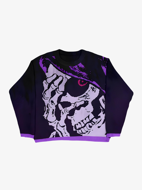 UC PURPLE GHOUL SWEATER