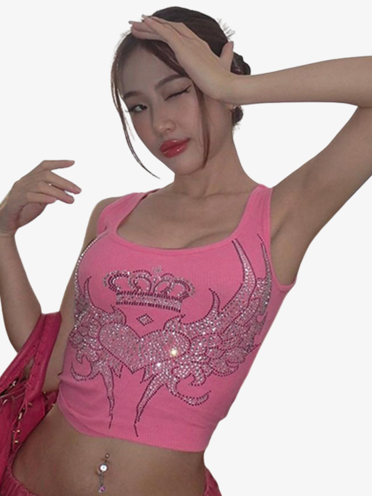 RETRO Y2K RHINESTONE TOP – Urban Contrive