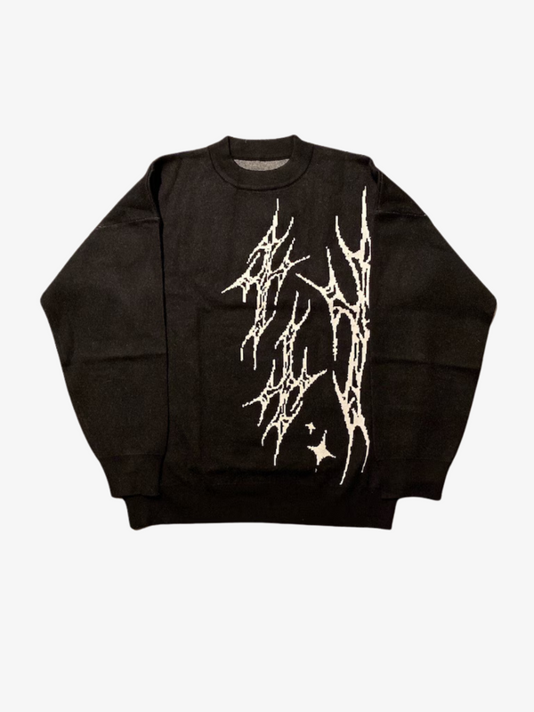 SPLICED SPIKE KNITTED SWEATER