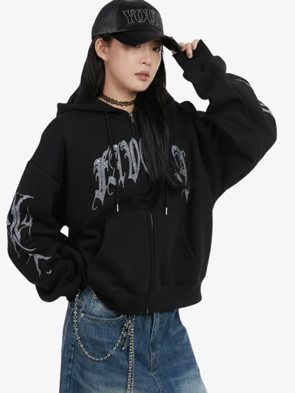 SPINE BONE OVERSIZED HOODIE