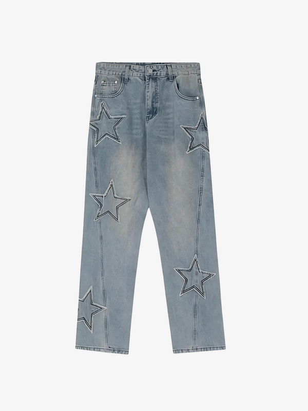 UC STAR EMBROIDERED JEANS