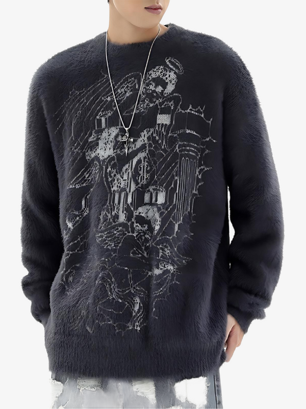 MINK GRAPHIC SWEATER