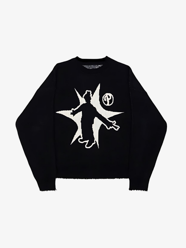 HIP-HOP GOTHIC KNITTED SWEATER