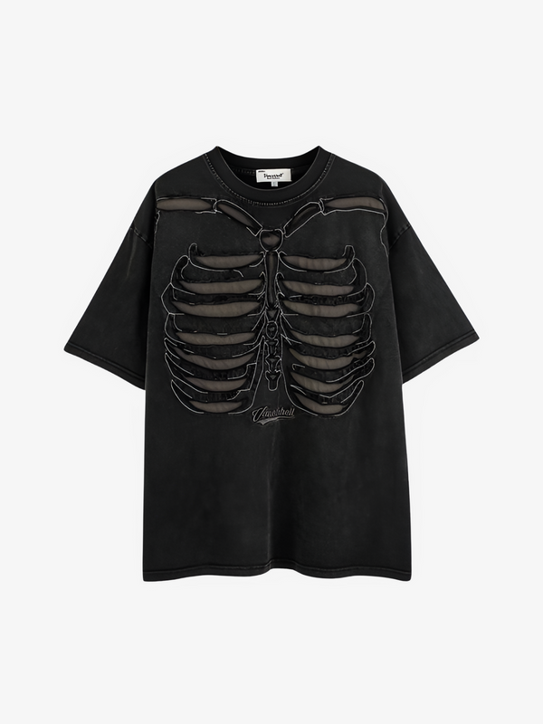 RIPPED SKELETON BONE T-SHIRT