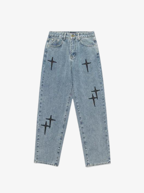 UC CROSS GRAPHIC JEANS