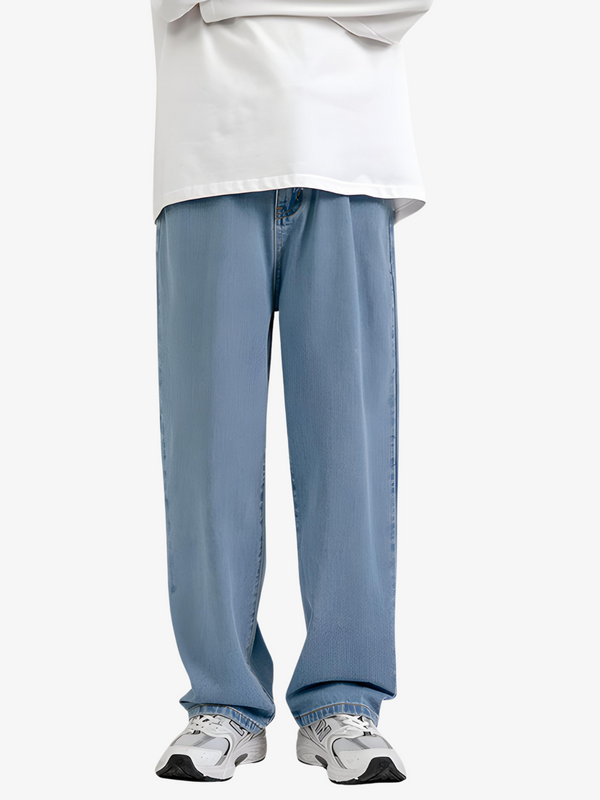 STRAIGHT BASIC WASH JEANS