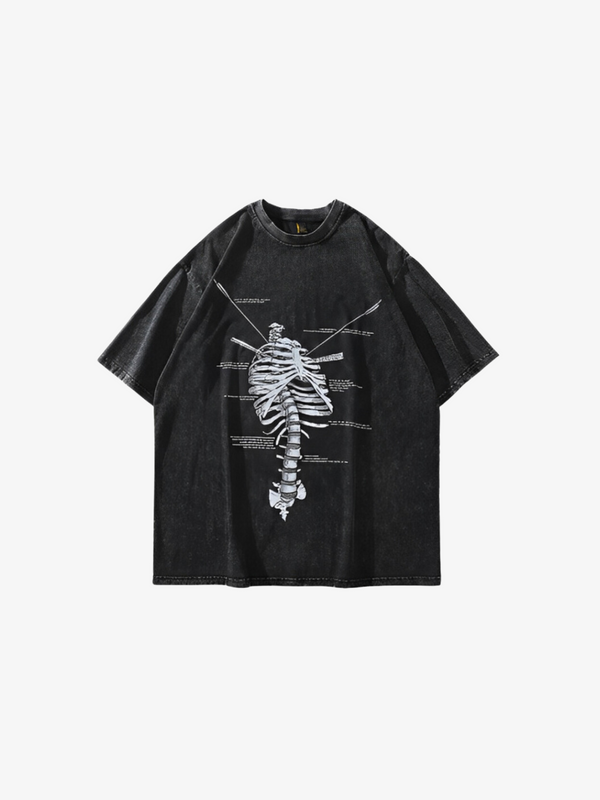 UC ABSTRACT BONES OVERSIZED T-SHIRT