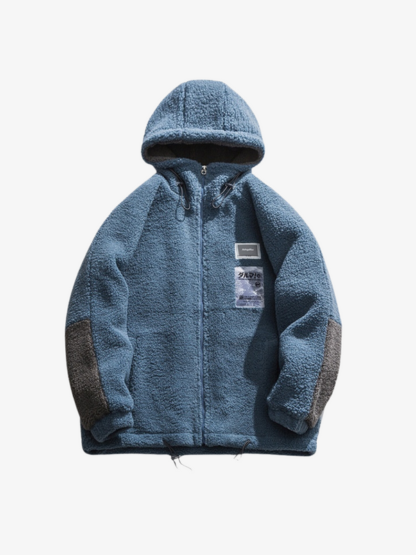 UC LAMBSWOOL HOODED FLEECE JACKET