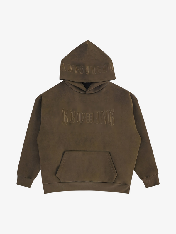 UC Embroidered Suede Hoodie