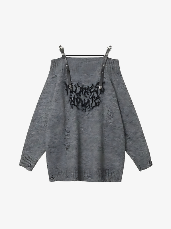 UC Ripped Off-Shoulder Sweater