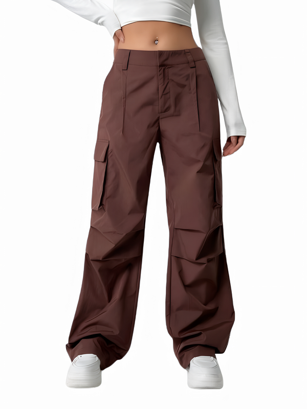 WOMEN'S HIGH WAIST CARGO PANTS